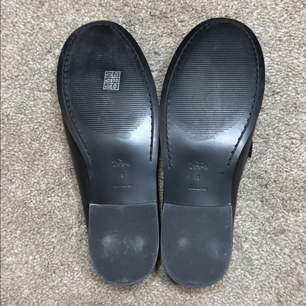 Coach Black Leather Jolene Loafers Size 8 Classic, Comfortable Loafer - Picture 5 of 7